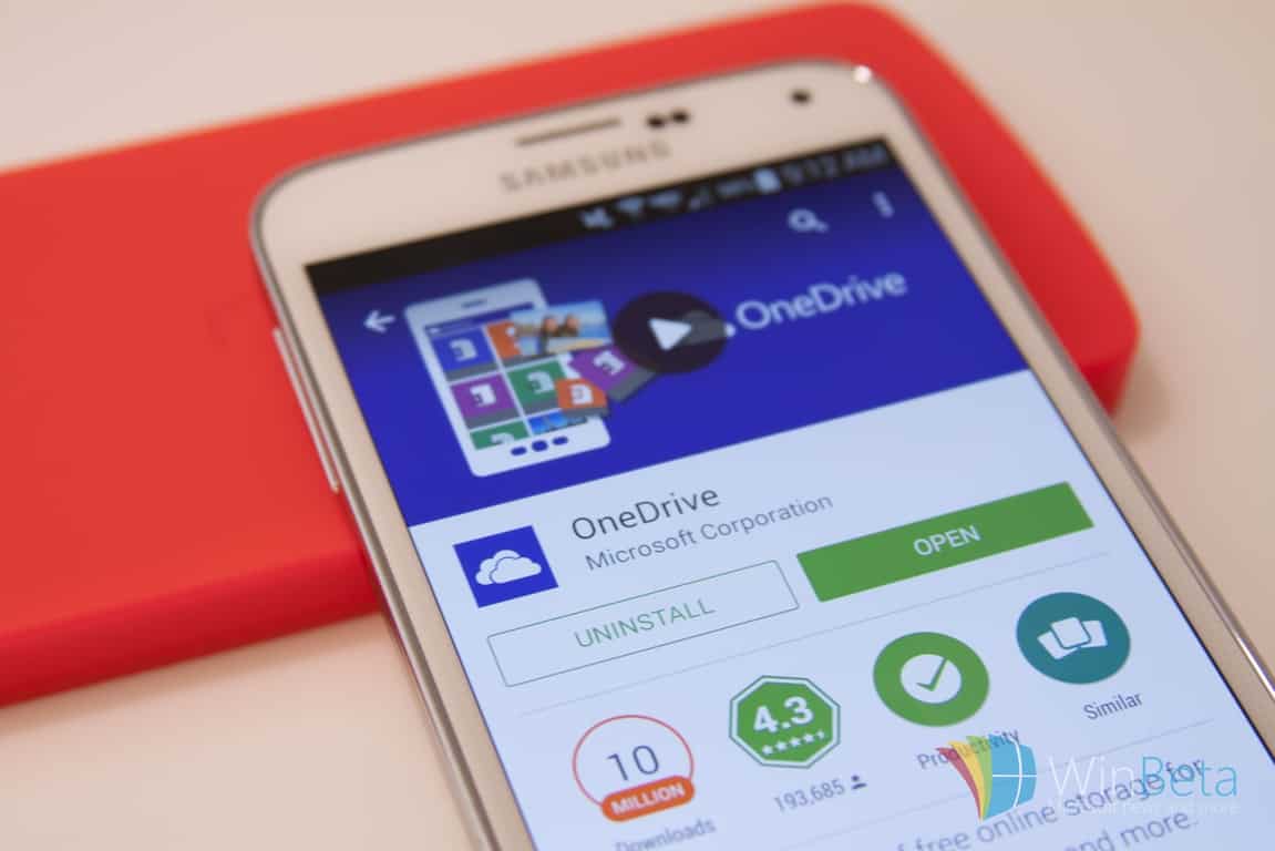 onedrive download android