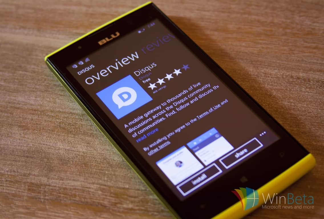 Disqus 3.0 Beta now available for Windows Phone 8.1, introduces a host of new features - OnMSFT.com - August 27, 2015