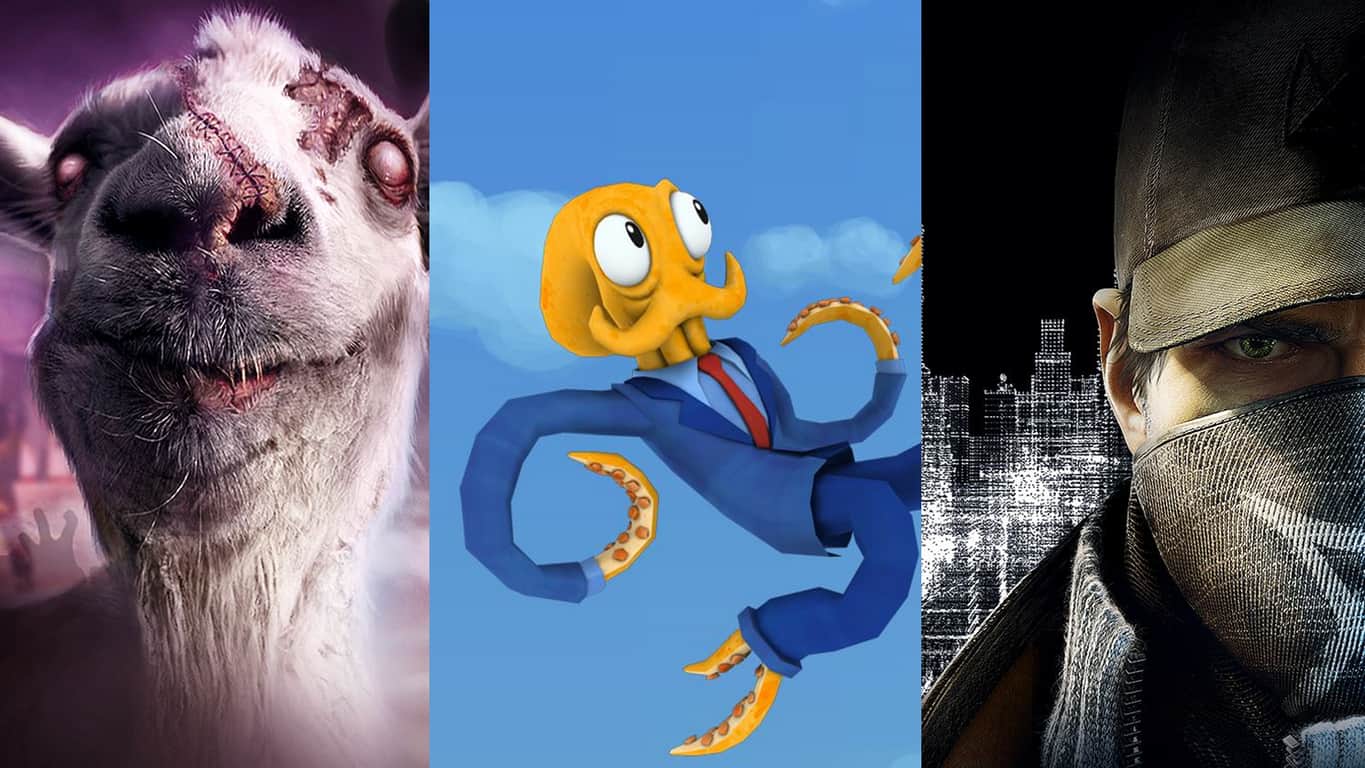 Goat Simulator, Octodad, and Watch_Dogs on Xbox OneGoat Simulator, Octodad, and Watch_Dogs on Xbox One