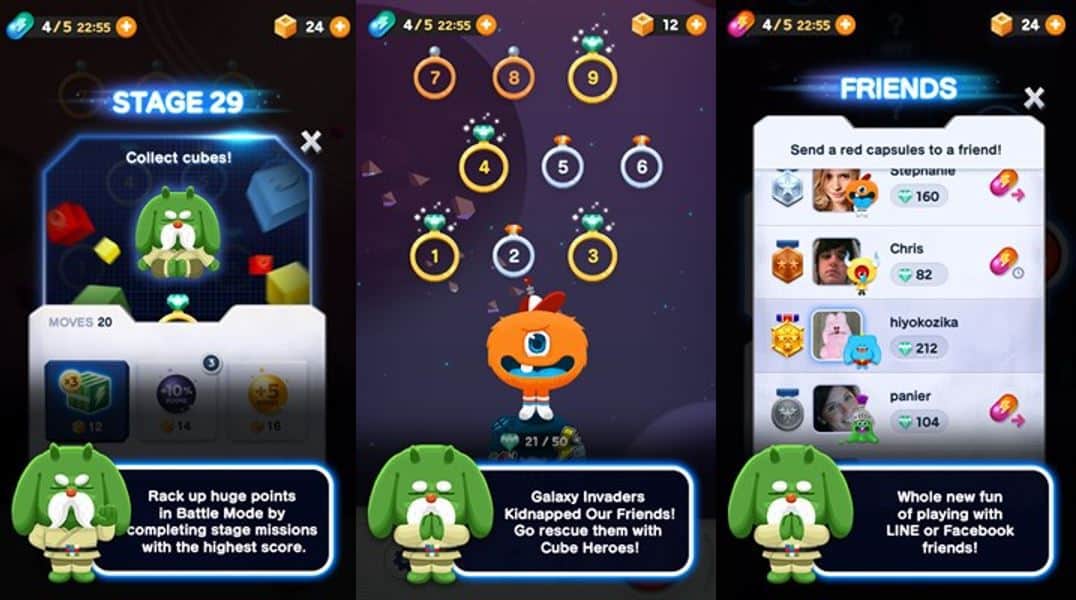 Windows Phone Gains Platform Exclusive Game Line Cubeheroes - Line Cubeheroes LINE CubeHeroes