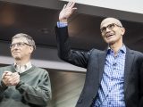 Satya Nadella and Bill Gates
