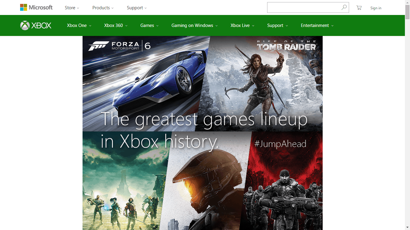 microsoft xbox website
