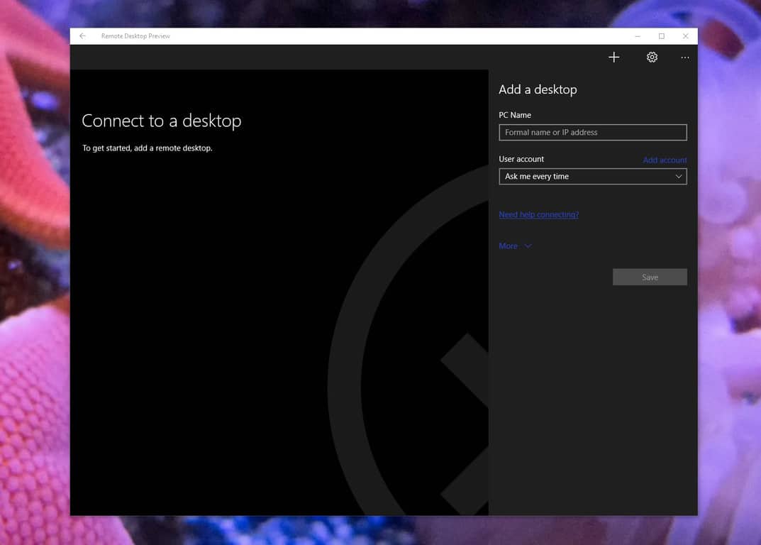 remote desktop app for windows 10 home