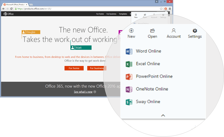 Chrome gets a nice new Office Online extension.