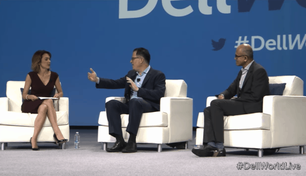 Bloomberg TV interviewed Dell CEO Michael Dell and Microsoft CEO Satya Nadella, via GeekWire.