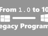 From 1. 0 to 10 legacy programs