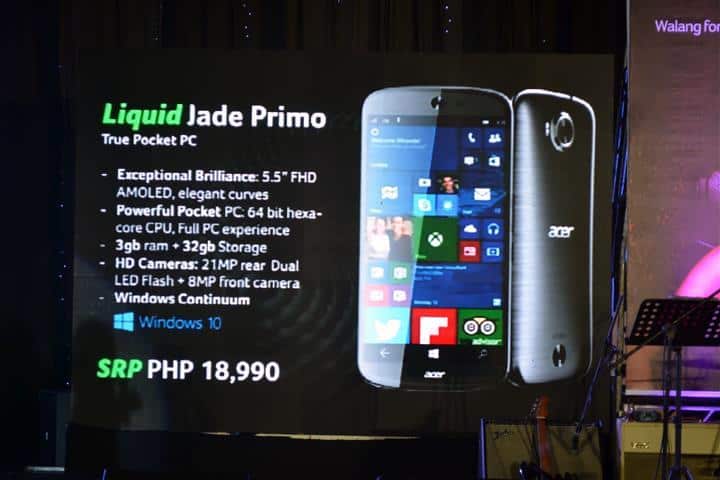 The Acer Jade Primo has decent enough specs for a $410 phone.