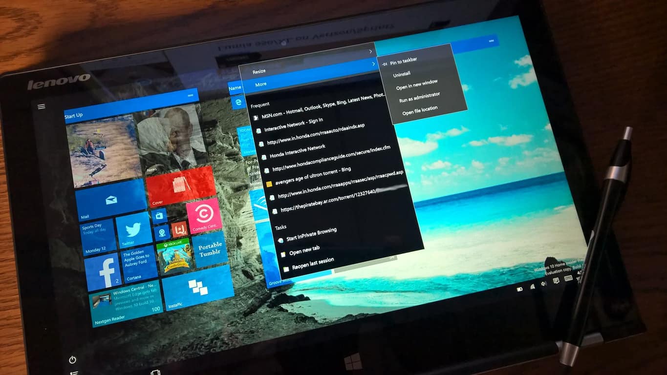 Windows 10 Sdk Documents Reveal New 'Quick Actions' Coming To Live Tiles - Startmenu11 Windows 10 SDK documents reveal new 'quick actions' coming to Live Tiles - OnMSFT.com - October 13, 2015