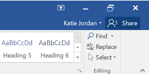 Microsoft Shows How Easy It Is To Co-Author Docs In Word 2016 - Word Co Authoring 1 Click the Share button to get started.