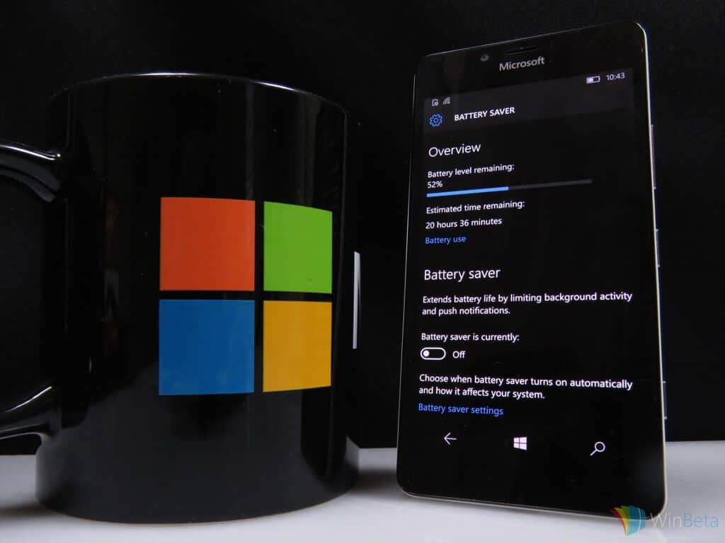 Lumia 950 Battery Saver