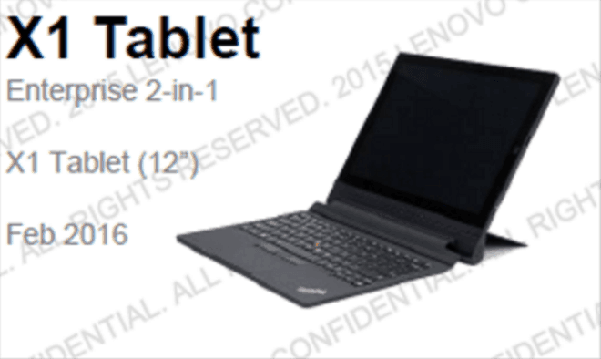 The Lenovo X1 Tablet.