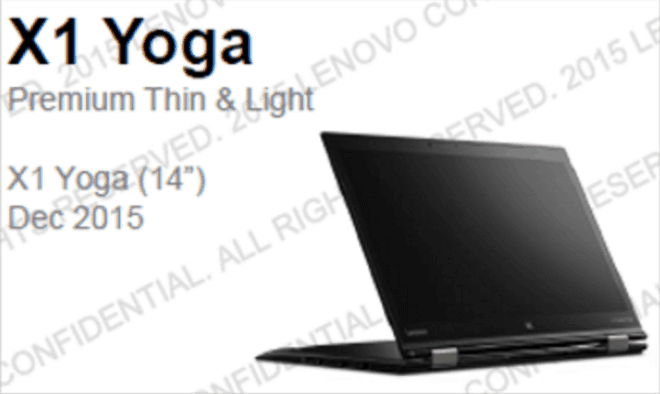 The Lenovo X1 Yoga.