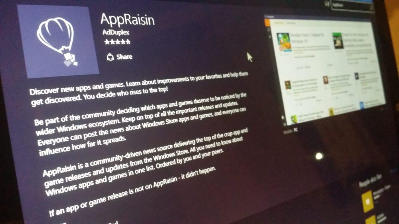 AppRaisin introduces mobile web site for Windows Phone 8 and non-Windows users - OnMSFT.com - August 3, 2016