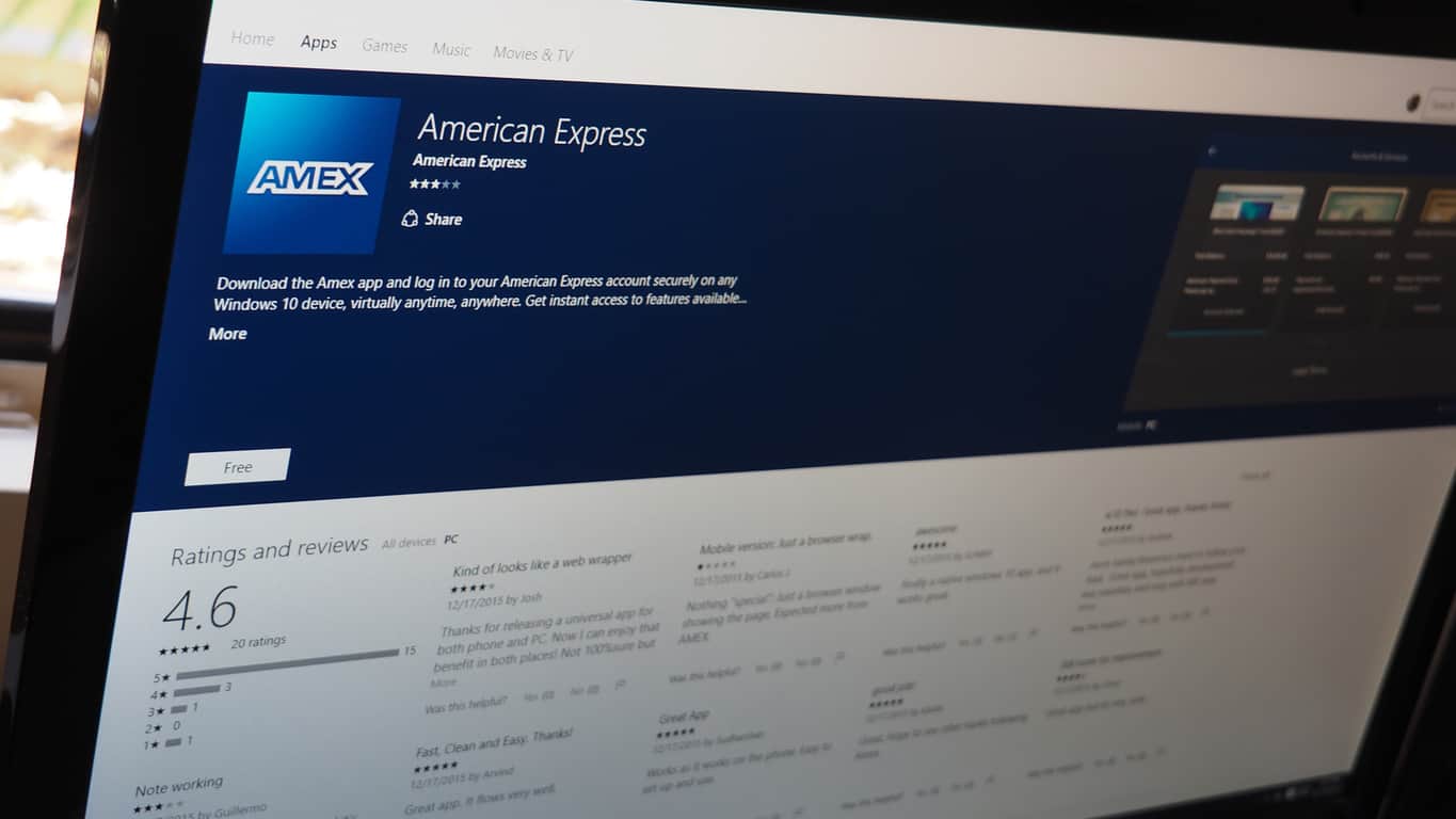 American Express Windows 10 app returns to the Windows Store - OnMSFT.com
