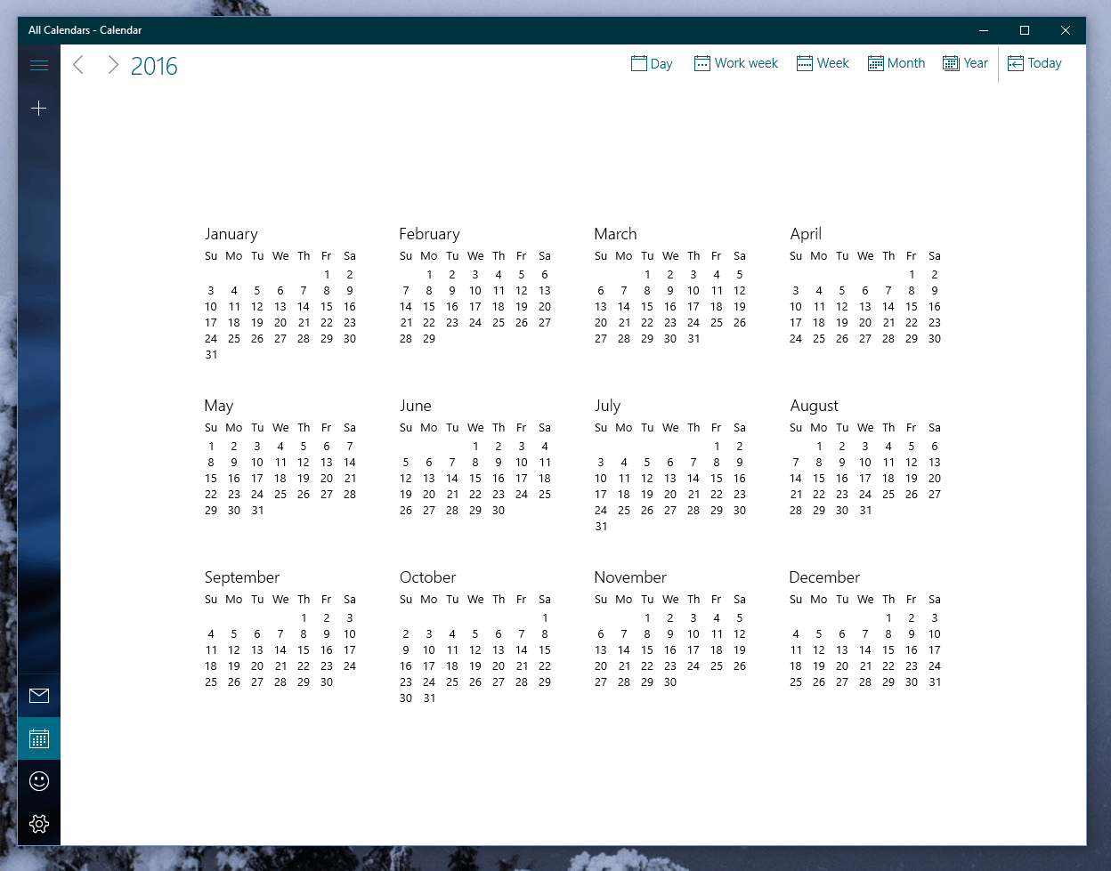 Outlook Calendar App For Windows 10 Gets New Year View Option Onmsft Com outlook calendar 2021