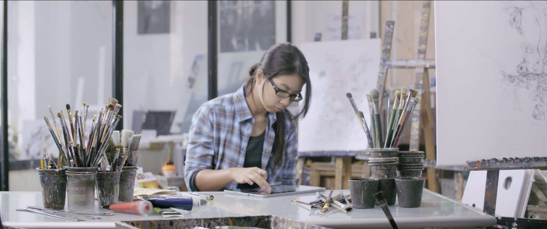 Microsoft surface pro 4 used to make art on hong kong rooftops - onmsft. Com - january 21, 2016