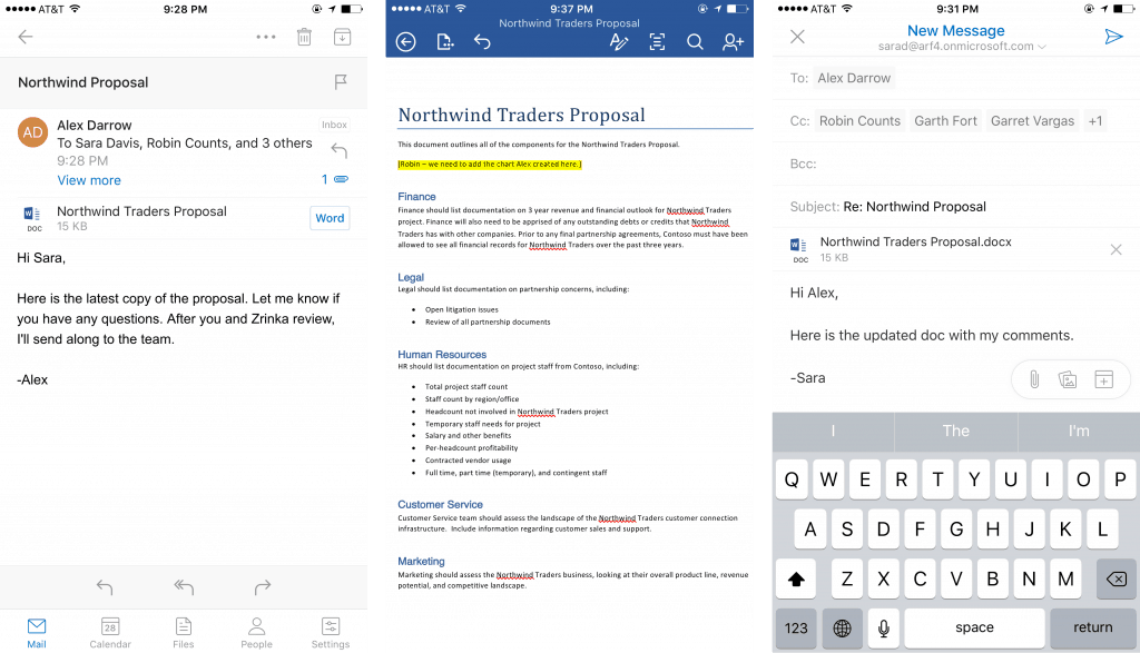 Outlook iOS Android Office Support