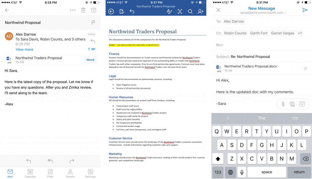 Here'S What Outlook For Ios And Android Look Like On Their First Birthday - Outlook Ios Android Office Support Outlook ios android office support