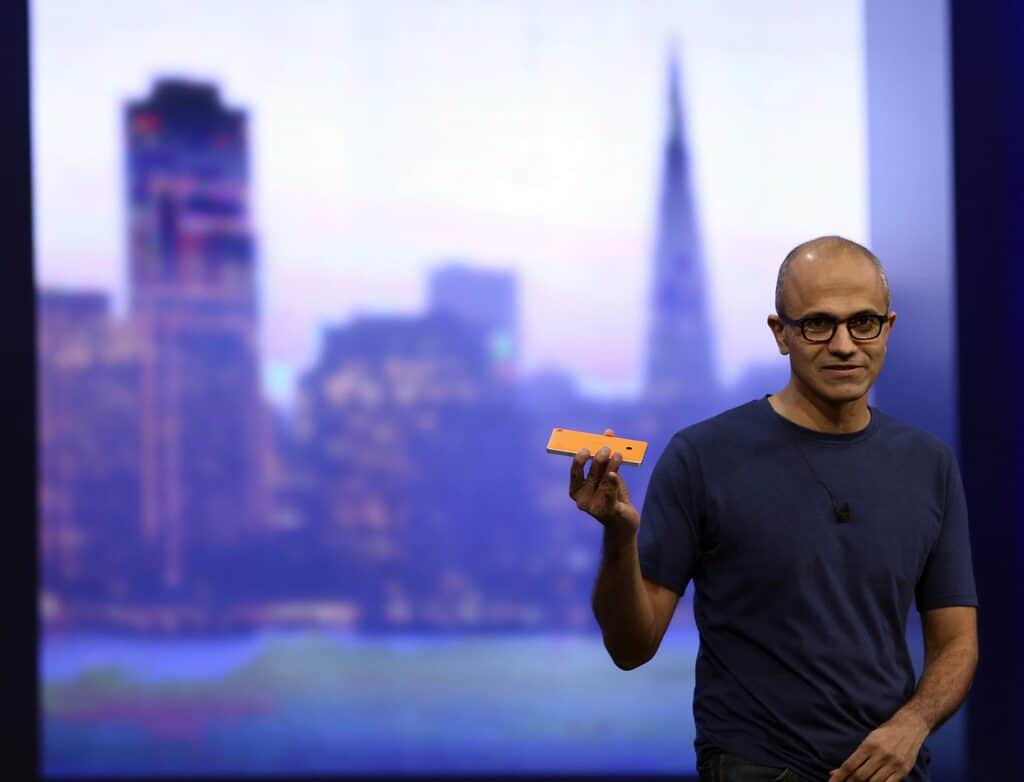 Satya Nadella: 'What is unique about our Windows phones is this Continuum feature' - OnMSFT.com - April 4, 2016