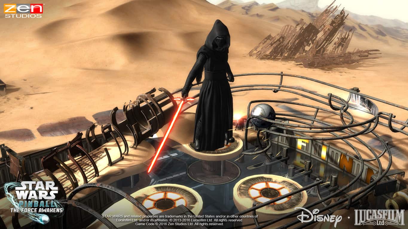 Star wars: the force awakens pinball table on xbox one and windows 10