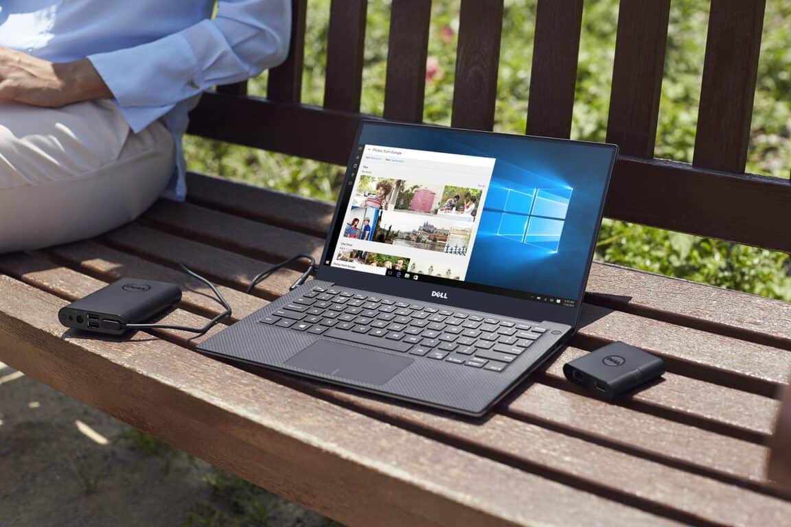 XPS 13 Touch Notebook on Bench