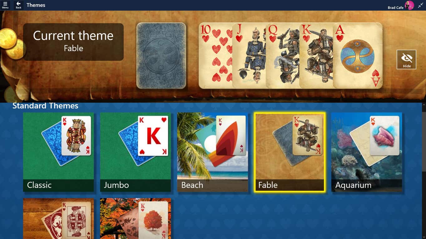 Microsoft Solitaire Collection on Windows 10
