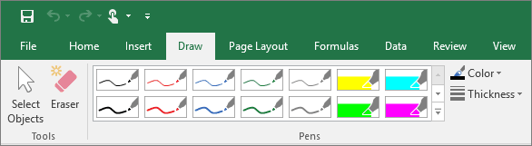 Office 2016 gets updated drawing and annotation features, optimized for touch 2 Excel 2016 annotations.
