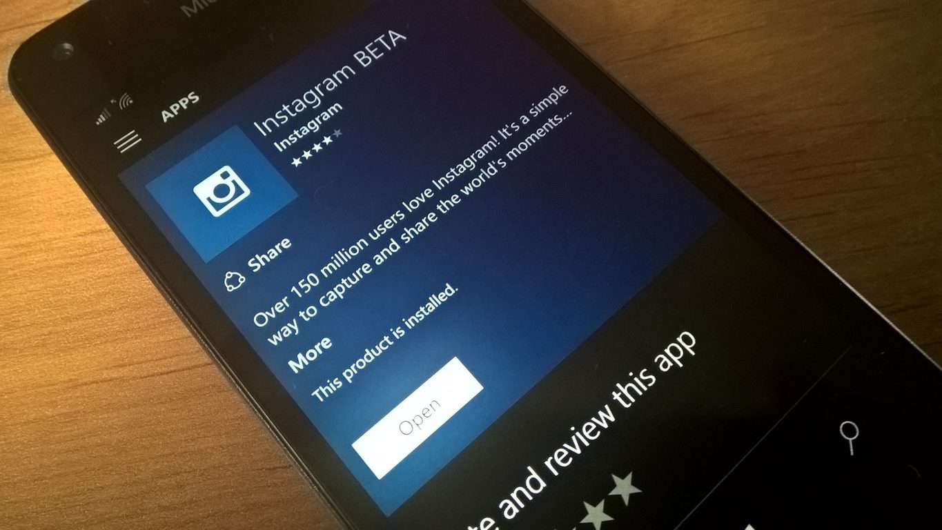 The best Instagram app on Windows 10 Mobile: 6tag 1 Don't trust these 4 stars, this app is terrible.