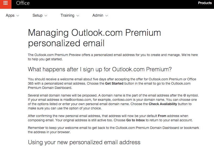 Outlook premium help