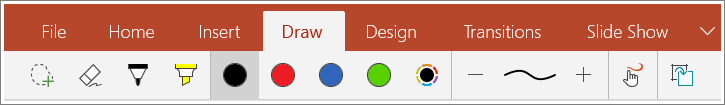 Office 2016 gets updated drawing and annotation features, optimized for touch 6 PowerPoint Mobile for Windows 10 annotations.