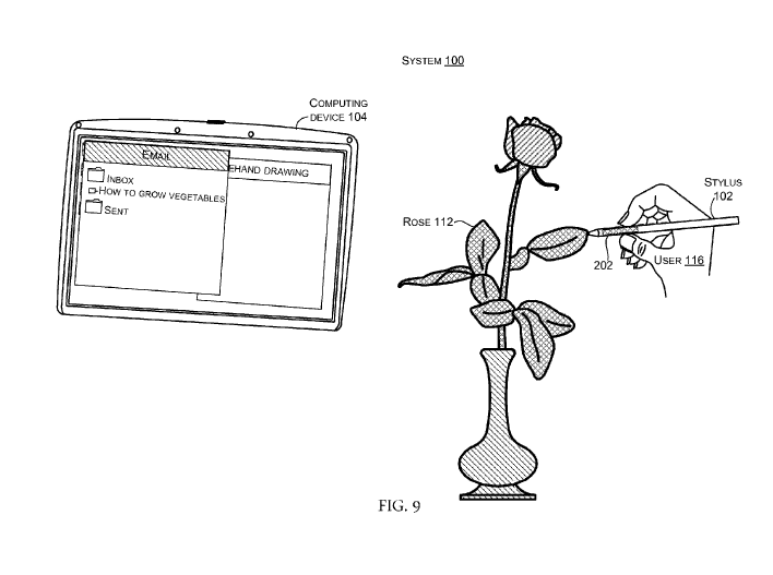 Surface Pen Patent Color Sensing Tip Sensing