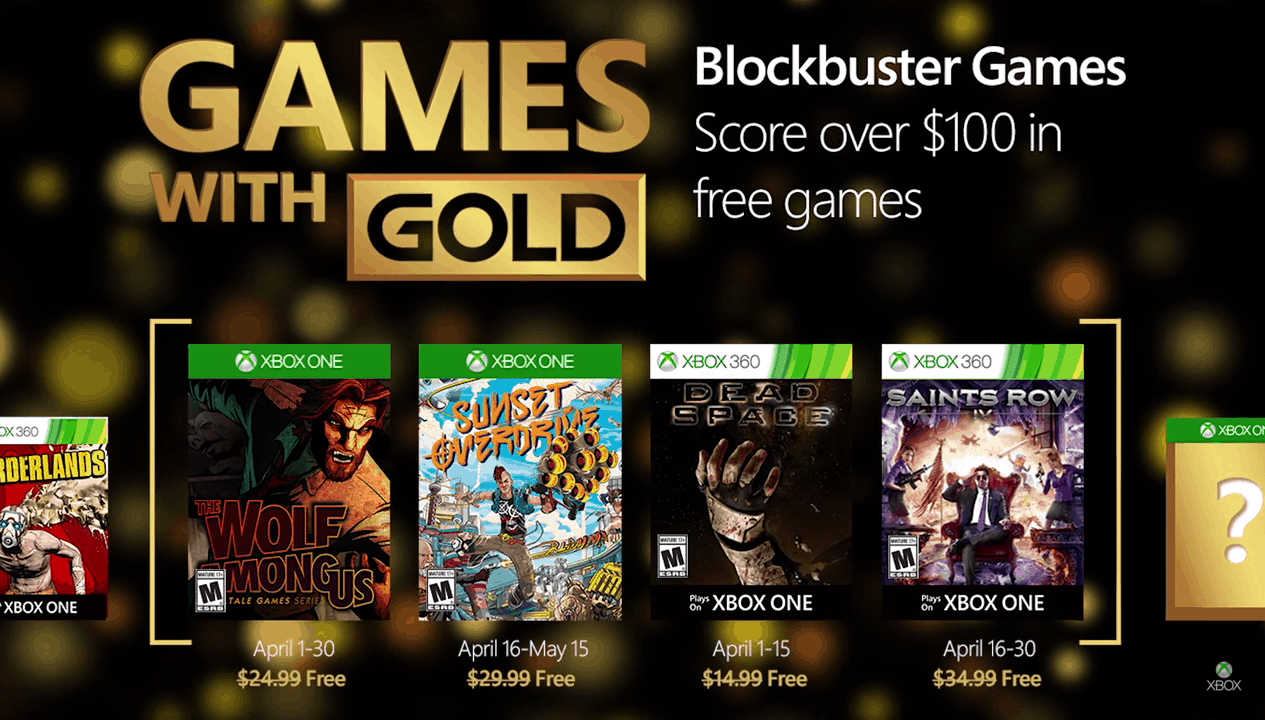 April Games with Gold lineup to include Sunset Overdrive for free - OnMSFT.com - March 24, 2016