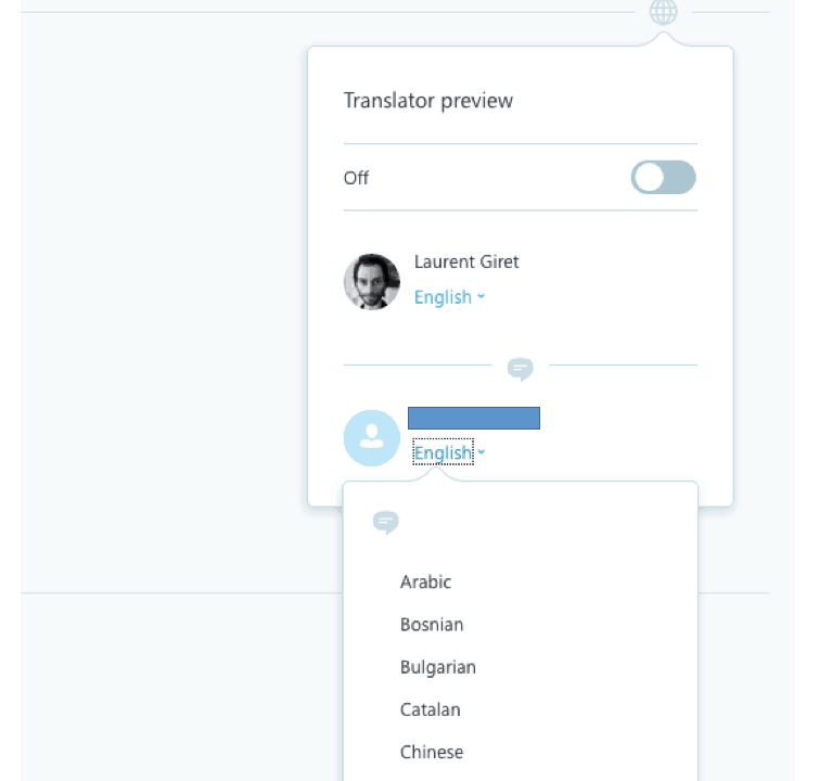 Skype web translator preview