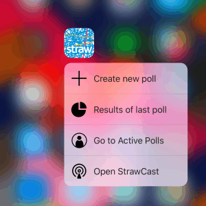 Straw Updates Mobile Polling Apps, Adds 3D Touch And Strawcast Support To Ios - Straw Touch Id Ios Straw touch id ios