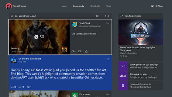 Xbox 360 Achievements will automatically post to your console and Windows 10 PC Activity Feeds.