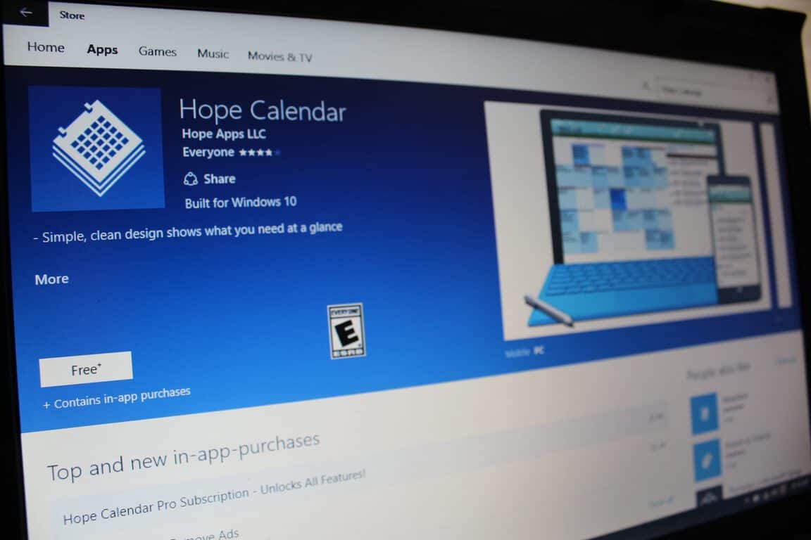 Hope Calendar V2 is now available for Windows 10 and Windows 10 Mobile - OnMSFT.com - April 21, 2016