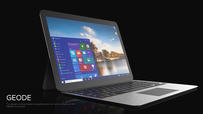 Pyramid Flipper Crowdsourced Windows 10 2-In-1 Gets Final Design, Now Looking For Manufacturers - Pyramid Flipper Keyboard Concept Pyramid flipper keyboard concept