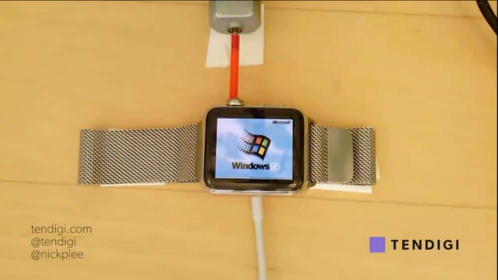 Here's windows 95 running on an apple watch, because why not - onmsft. Com - april 30, 2016
