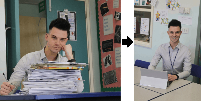 School Migrates Onenote From The Staffroom To The Classroom - Onenote Has Revolutionized The Way We Work 1B Paper out, surface in!
