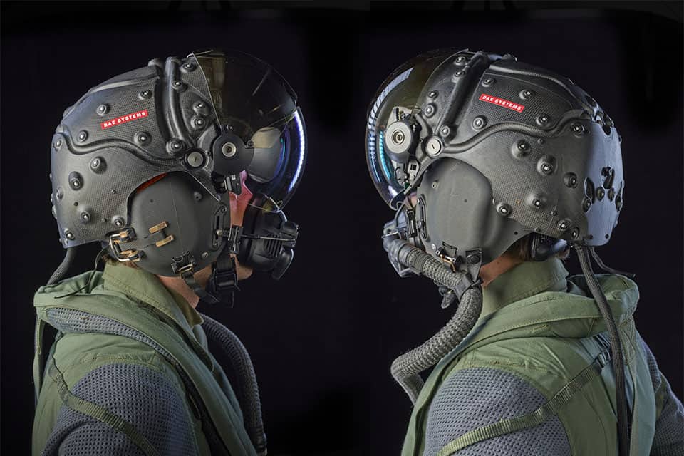 An example of a military type head mounted display