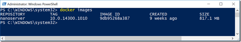 A Docker command example.