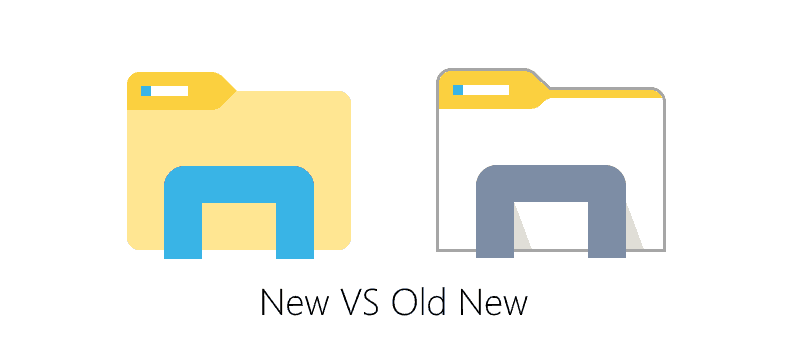 New File Explorer vs. old File Explorer