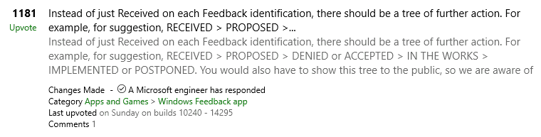 Feedback tags