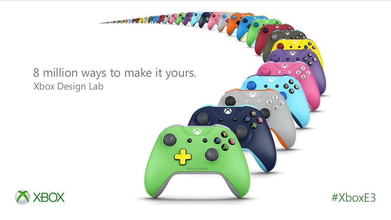 New xbox one s customizable controller can now be ordered from the xbox design lab - onmsft. Com - june 14, 2016