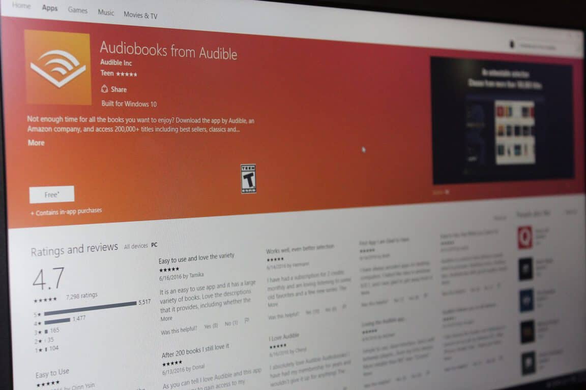 Windows 10 Audible app updates with a new social feature - OnMSFT.com - June 23, 2016