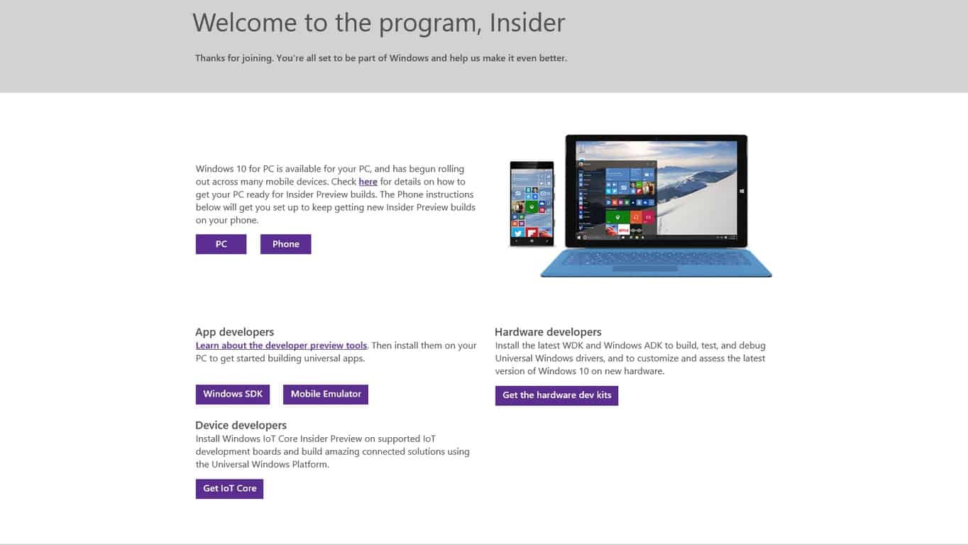 Several Windows Insider Previews