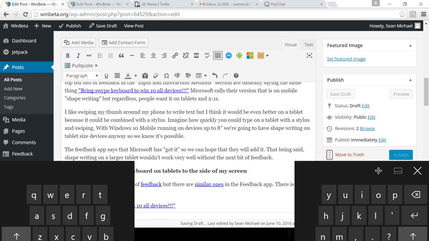 Screenshot 132 Split screen keyboard on Windows 10