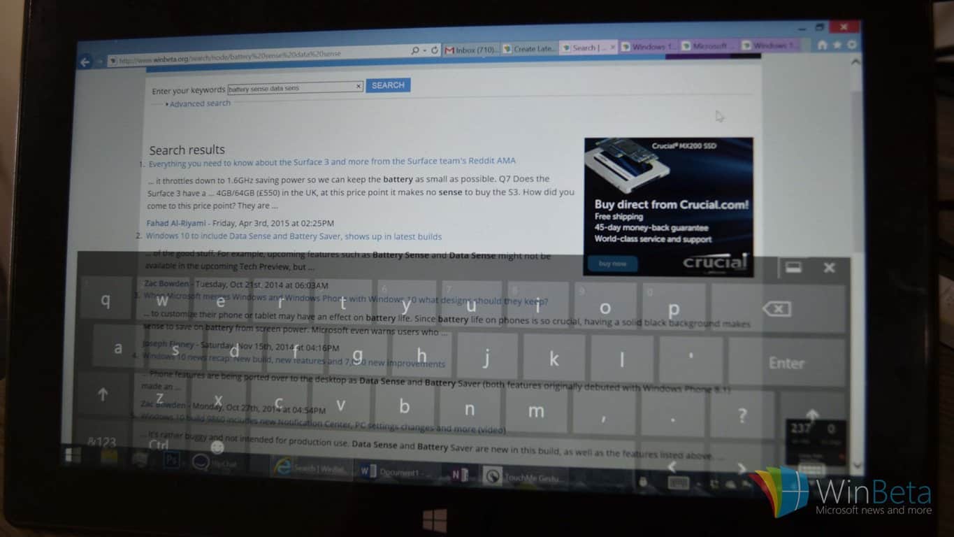 Transparent Keyboard