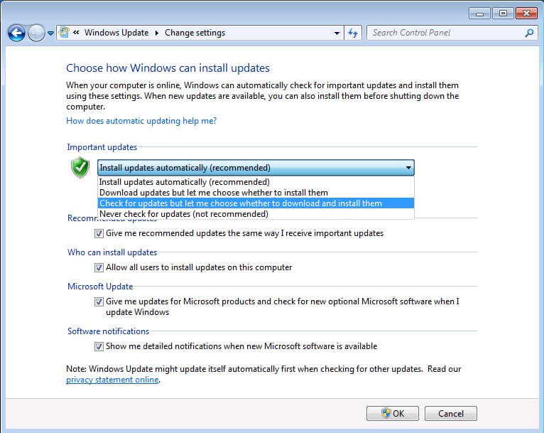 Windows 7 installation process