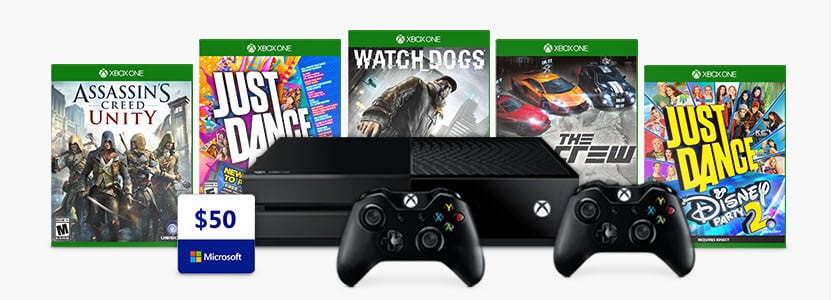 Microsoft Store Offers A Free Game, Controller, And $50 Gift Code With Xbox One Starting At $279 - En Msusa Xbox Mod D2 Console 2Contrls Game 50Gc V1 P8505 Desktop Xbox One Deal